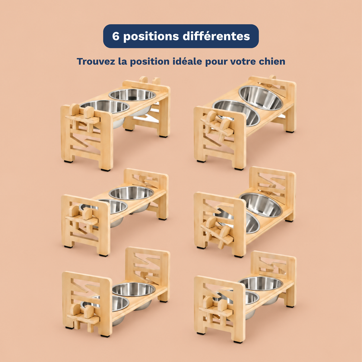 Gamelle Orthopédique 6 positions⏐Pellowsy™